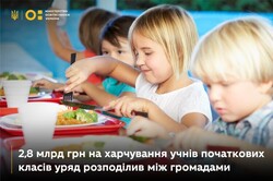 2,8 млрд грн на харчування учнів початкових класів уряд розподілив між громадами