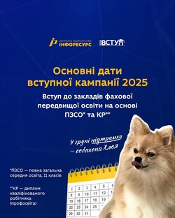 Календарний гайд для вступників до закладів фахової передвищої освіти на основі ПЗСО та КР