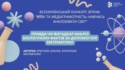 Вправа "Правда чи вигадка? Аналіз біологічних фактів за допомогою математики" для використання на уроках біології, математики у 6 класі