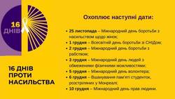 Матеріали до всеукраїнської акції «16 днів проти насильства»