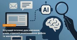 Штучний інтелект для навчання учнів: стратегії розпізнавання фейків та маніпуляцій
