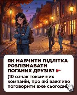Як навчити підлітка розпізнавати поганих друзів
